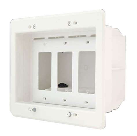 electrical recess box|deep recessed outlet box.